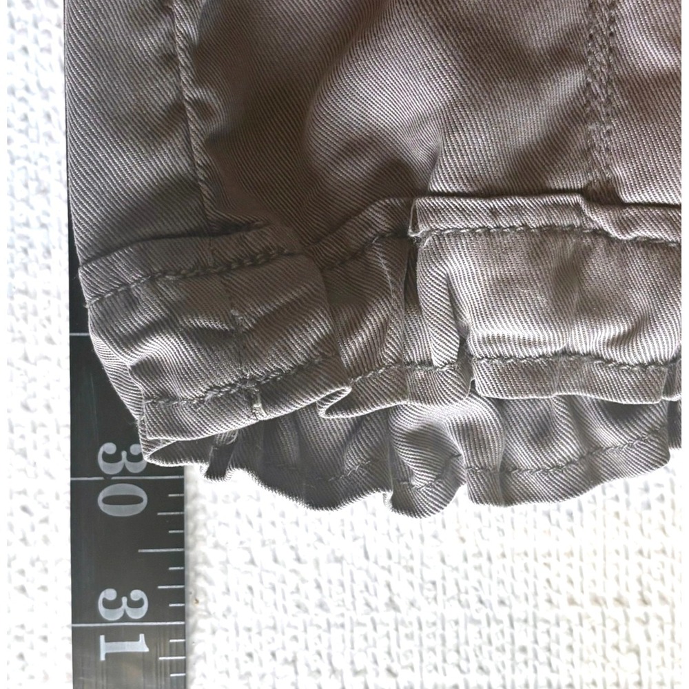 Nicole Miller Tapered Cargo Joggers Sz S NWT Lyocell Gray Athleisure Minimalist - Picture 9 of 10